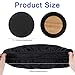 Xthrotsenk 2 Pcs Bar Stool Covers Black Round High Elastic Bar Stool Covers Soft Stool Cushion Washable Slipcovers Fit for Dia 11-14 in Bar Round Chair for Home Bar Hotel Market