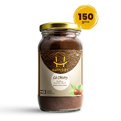Image of HAPPISIPS Instant Chicory Root Powder - 150g - Hazelnut Flavour