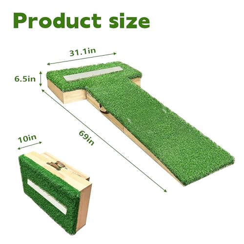 PROLEE Pitching Mound, 6.5 Inch Pitchers Mound with Antifade Turf, Pitching Mounds for Baseball, Portable Design with Easy Carrying