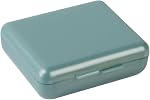 EZY DOSE Organisateur quotidien de pilules de voyage, boîte de vitamines et de médicaments, snap-Shut Lids avec compartiments carrés, couleurs assorties, 2 Nombre