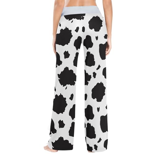 Women's Pajama Pants Comfy High Waist Lounge Casual Wide Leg Pj Bottoms with Pocket4