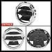 A-Premium 2PCS Dashboard Air Vent Compatible with Land Rover Range Rover Sport 2010-2013, LR4 2010-2016, LR3 2005-2009, Rear Center Console, Black and Chrome