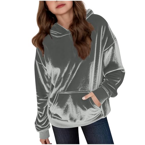 Velvet Hoodies for Girls Long Sleeve Casual Soft Fuzzy Fluffy Smooth Lightweight Hoodie Lounge Fashion Sweatshirt
