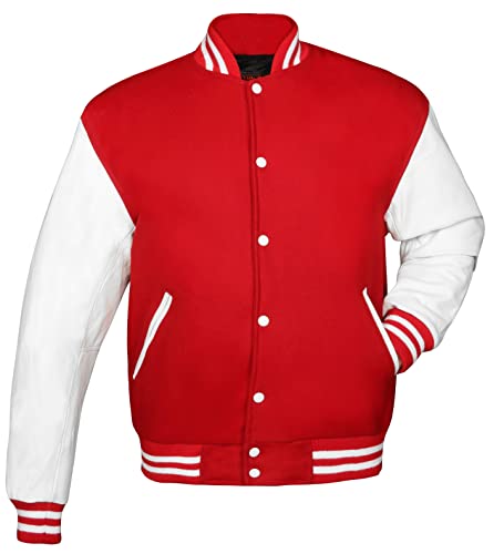 Image of Brutul Bee Original Leather Varsity Letterman Jackets Wool & Leather Original American Style Varsity Jackets