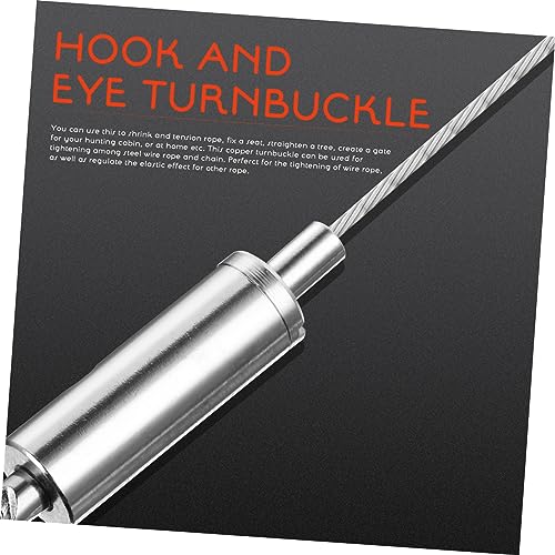 Healeved 12pcs Cable Guide Turnbuckle Wire Rope Turn Buckle for Suspensions Eye Turnbuckle Hooks Ceiling Hooks Heavy Duty miniatura 4