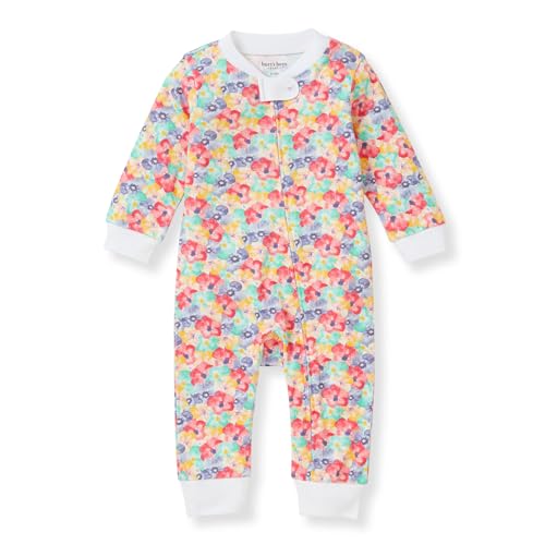 Image of Burt's Bees Baby baby girls Sleep and Play Pajamas zipped jumpsuit