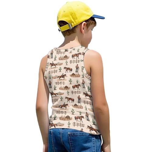 DISNIMO Soft Undershirt Tank Top for Boys Toddler Sleeveless Tank Shirts Quick Dry2