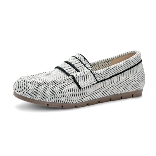 Image of Vespiero Loafers for Women Comfortable Slip on Work Flats Shoes Womens Dressy Casual Walking Shoes