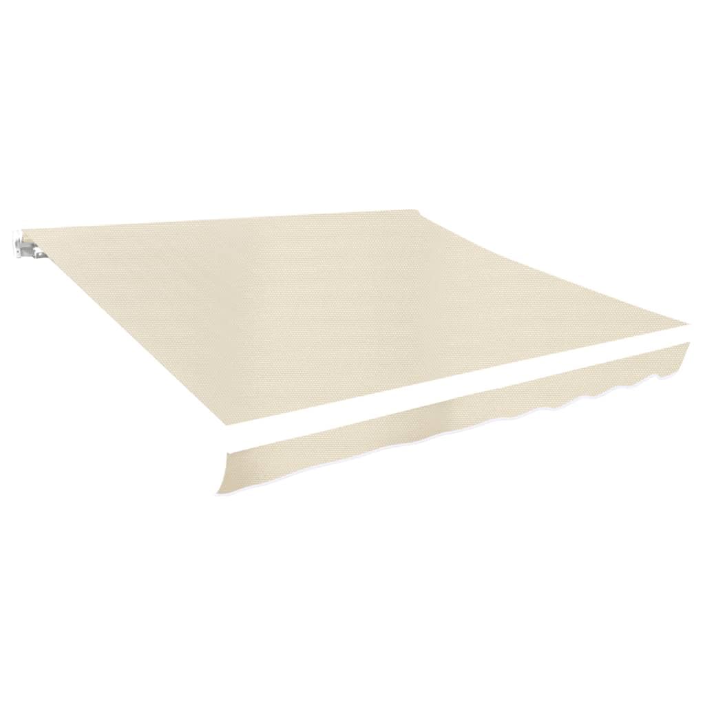 vidaXL Awning Top Sunshade Canvas Awning Gazebo Canopy Handle for Balcony Yard Replacement Awning Retractable Canopy Outdoor Garden Cream 6 x 3 m โ image 1