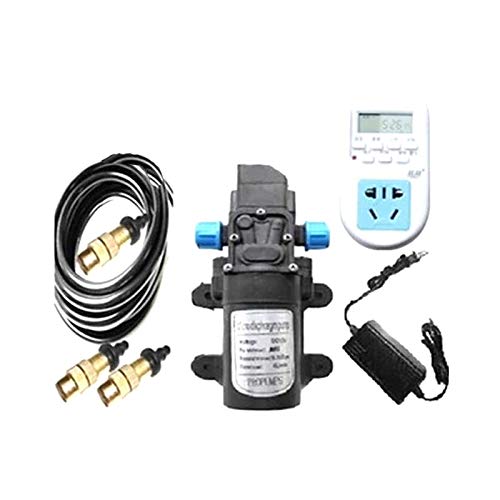 Bureze 8m 8/11mm Hose Adjustable Micro Copper Atomization Nozzle Automatic Watering System Flowers Garden Timing Irrigation Device