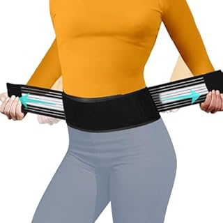 Lightweight Back Brace for Lower Back Pain Under Clothes - Relief from Sciatica, Hip and Spine Pain - Breathable & Adjustable Lumbar Support Belt for Home, Work and Exercise - Suitable for Women&Men