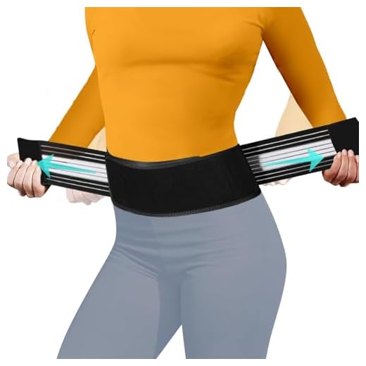 Lightweight Back Brace for Lower Back Pain Under Clothes - Relief from Sciatica, Hip and Spine Pain - Breathable & Adjustable Lumbar Support Belt for Home, Work and Exercise - Suitable for Women&Men