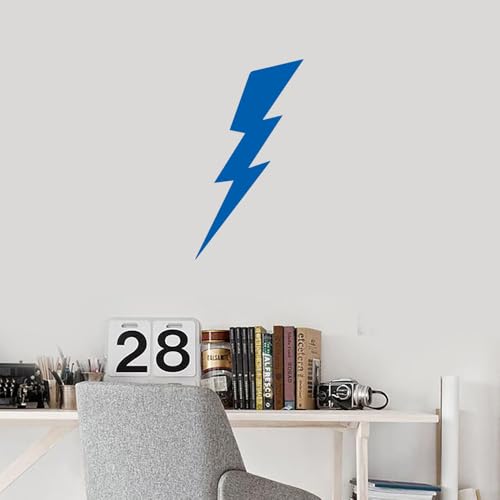 Image of Lighting 1 (Azure Blue) (Set of 2) Premium Waterproof Vinyl Decal Stickers for Laptop Phone Accessory Helmet Car Window Bumper Mug Tuber Cup Door Wall Decoration