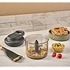 Zyliss Easy Pull Food Chopper and Manual Food Processor - Hand-Held Slicer & Dicer for Fruits & Vegetables - Easy Pull Manual Food Chopper - Cooking Gadgets & Kitchen Essentials - Easy Pull 3.0