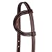 Weaver Leather Latigo Leather Flat Sliding Ear Headstall Burgundy ,One Size