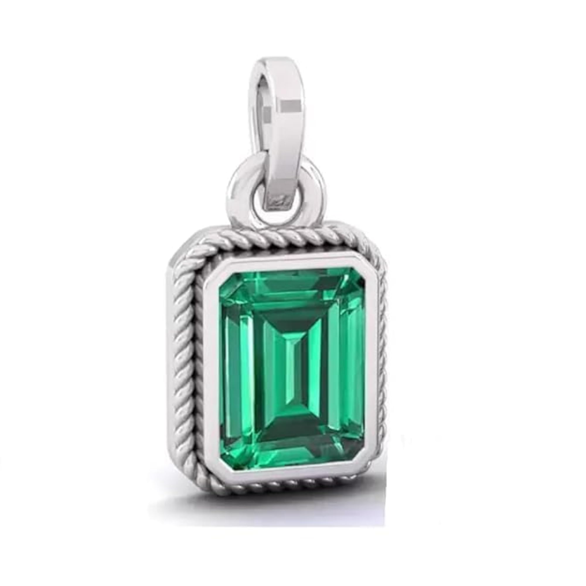 Natural Emerald Panna Pendant Locket, 2.25 Carat