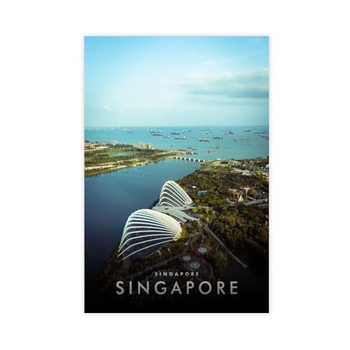 Toile vue sur le ciel de Singapour pour votre décoration de bureau