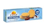 Céréal Biscotti SENZA ZUCCHERI, Fior di Cacao merendine dolci senza zuccheri, 185 g