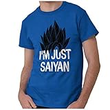 Brisco Brands Nerdy Im Just Saying Funny Goku Anime Pun T Shirt Tee