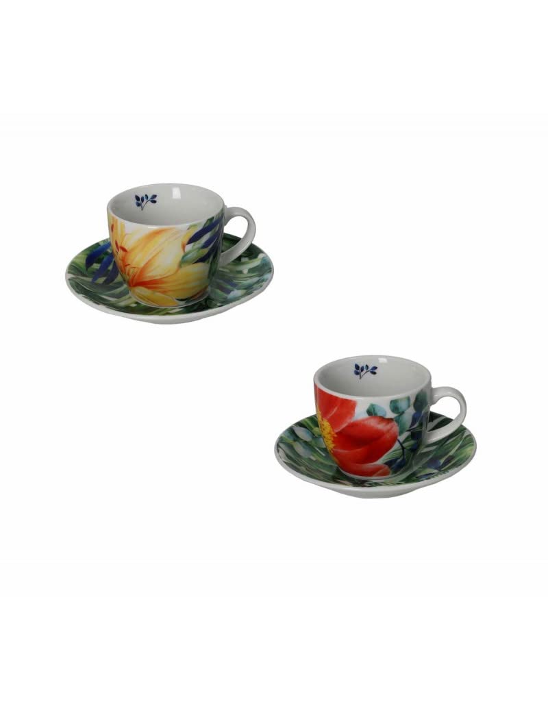 BRANDANI TAZZINA CAFFE' GGG SET 2 PZ PORCELLANA