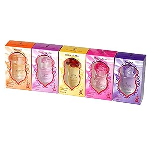 Charrier Parfums Pack Collection de 5 Eaux de Parfum Miniatures, Multicolore, Fruité, 53.13 ml