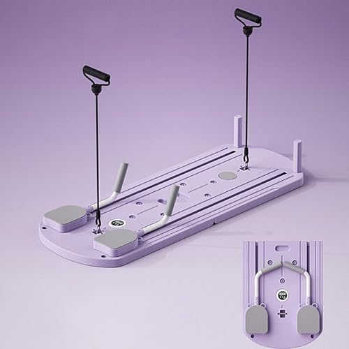 Reformer Pilates de Maison avec Rouleau Abdominal Intégré Multi-usage