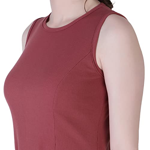 Image of Leriya Fashion Dresses for Women || Stretchable Ribbed Sleeveless Plain one piece for Girls || Beautiful Dress Perfect for Outing || Picnic || Events Wear mini Dress for Women