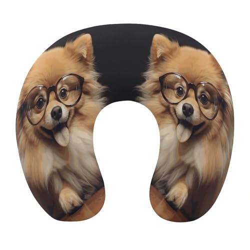 Almohada de viaje de espuma viscoelástica U con cremallera miniatura 1