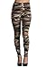 Army Camouflage Active Cotton Spandex Pants Knee-Cut Leggings