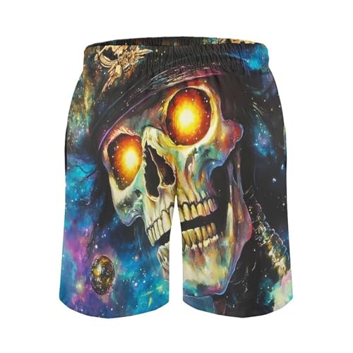 Skull Pirates Mens Swim Trunks Quick Dry Beach Swimming Shorts with Mesh Lining and Pockets4