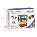 PicassoTiles Building Blocks Classic Brick 28PC Stackable Platform Foundation Base Plate Multi Color Set for Build Block Bricks Compatible with All Major Brands STEM Construction Kit Kids Age 3+ PBS03