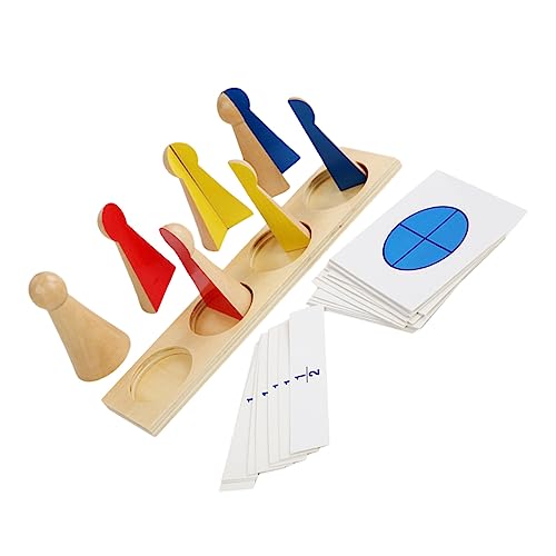 WESIEVYA 1 Juego De Juguetes para Niñas De Enseñanza De Villanos De Fracción Juguetes para Niñas Bloques De Construcción Juguetes para Juguete De Aprendizaje De Fracción para