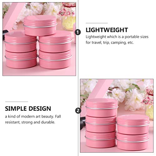 Healifty 20 Pcs Vazio Boião de Creme Frasco Vazio Recipiente Cosmético Portátil Pote De Cosméticos F