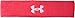 UNDER ARMOUR Adult Performance Headband,RED,ADULT