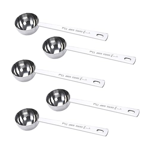 Cabilock Cuillère À Mesurer À Poignée Ergonomique 15 Ml Ensemble De Cuillères À Café En Acier Inoxydable Pour