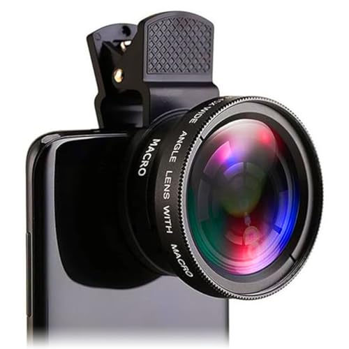 Lente De Câmera Para Celular Compatível Com Qualquer Smartphone Kit De Lente 0.45X Super Grande Angu