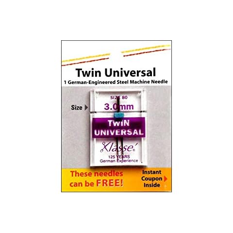 Tacony Corporation Klasse Twin Universal Machine Needle-Size 3.0mm/80 1/Pkg Cover