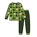 Christmas Pajamas Set 2 Piece Set Holiday Pjs Xmas Printed Sleepwear Long Sleeve and Pants Sets