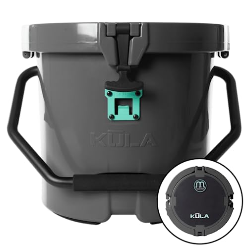 Bote Kula Hard Shell MAGNEPod Compatible Cooler Travel Handle Rubber Closure Gatorshell Construction Strong Insulation 5 Gallon Capacity Portable Fishing Seat Multiple Colors