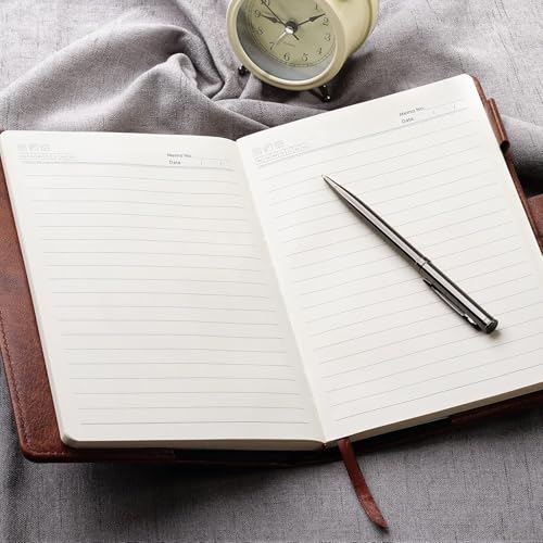 Image of Diary with Lock, A5 PU Leather Journal, 240 Pages, Vintage Lock Journal with Pen & Gift Box, Lockable Diary for Women and Men, 8.6 x 5.8 Inches, Brown