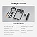 NEEWER Phone Cage Kit Compatible with iPhone 17 Pro Only, Video Rig Stabilizer Accessories with 67mm Filter Ring, 17mm & T Mount Lens Backplates, Quick Release Bluetooth Handle, PA143 (Black)