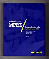 Kaplan Bar Review, MPRE (Multistate Professional Responsibility Examination) (2013) B01JVHUT4O Book Cover