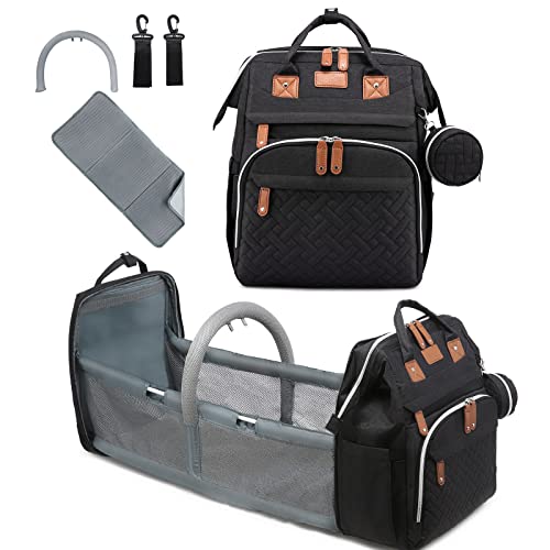 Image of REPIG Diaper Bag Backpack, Multifunction Baby Diaper Backpack with Changing pad & Stroller Straps & Pacifier Case, Waterproof Travel Nappy Bags, Newborn Baby Essential