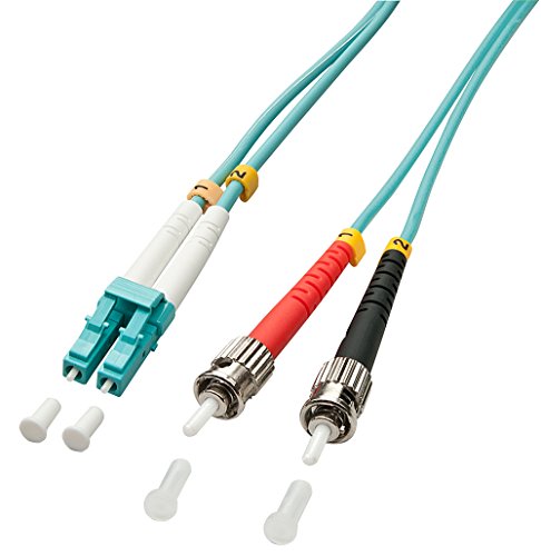 Câble Lindy fibre optique duplex LC/ST OM3 10m pour réseau informatique