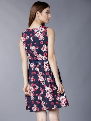 Image of Tokyo Talkies Women's Sleeveless Boat Neck Printed Dresses | Stylish Dresses | Casual Dresses