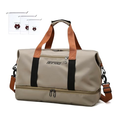 Bolsa de Viaje de Gran Capacidad, Mujer Bolsos de Mano Ligero Impermeables