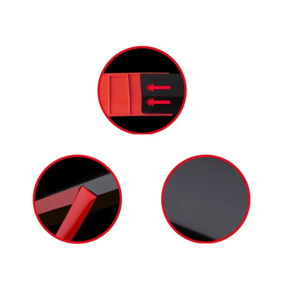 Auto Ala Posteriore Spoiler Posteriore per Auto, Spoiler Posteriore, Splitter per Bagagliaio, 3 Pezzi, Universale, Regolabile, Accessorio per Auto.