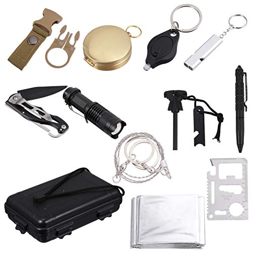 Kit profissional de sobrevivência de emergência Besportble, kit de sobrevivência de primeiros socorr
