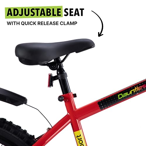 Image of CULTSPORT by Cult Dauntless 26 inch Single Speed Mountain Bike (Cycle /Bicycle) with Front Suspension and Dual Disc Brake, Cycling Event, Ride Tracking App | Ideal for 13+ Years, Red