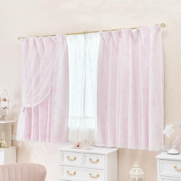 無印良品 MUJI カーテン 遮光1級 防災 レース2点セット 腰高窓 出窓